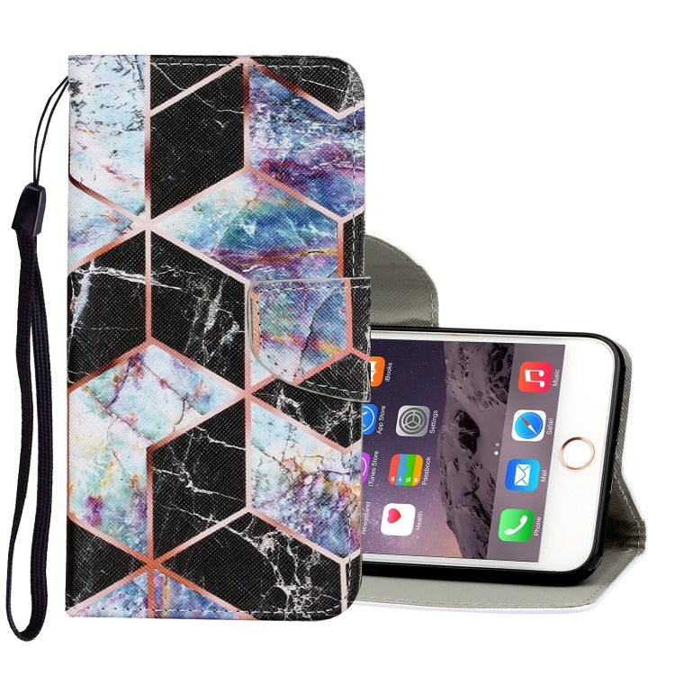 Coloured Drawing Pattern Horizontal Flip PU Leather Case with Holder & Card Slots & Wallet & Lanyard, For iPhone 8 & 7
