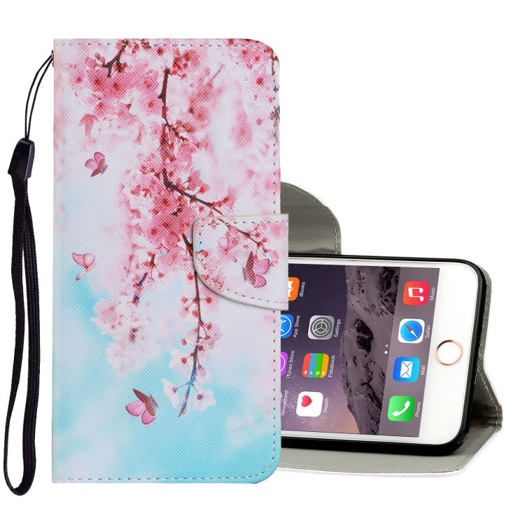 Coloured Drawing Pattern Horizontal Flip PU Leather Case with Holder & Card Slots & Wallet & Lanyard, For iPhone 8 & 7