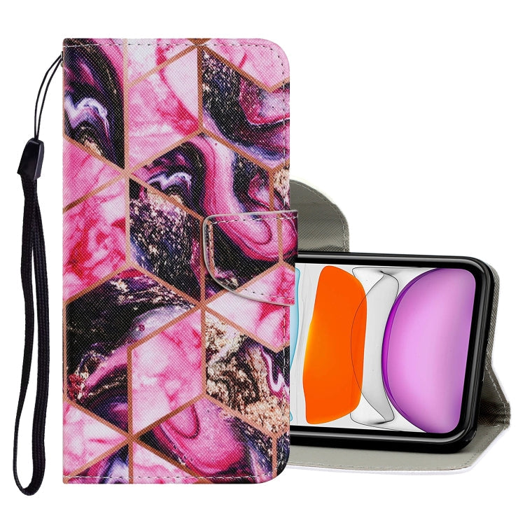Coloured Drawing Pattern Horizontal Flip PU Leather Case with Holder & Card Slots & Wallet & Lanyard, For iPhone 11