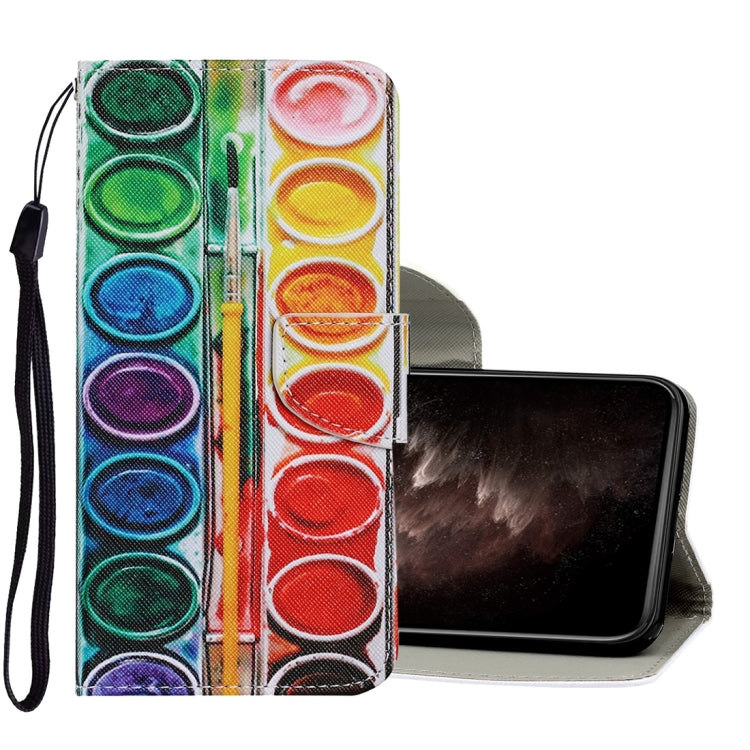 Coloured Drawing Pattern Horizontal Flip PU Leather Case with Holder & Card Slots & Wallet & Lanyard, For iPhone 11 Pro Max