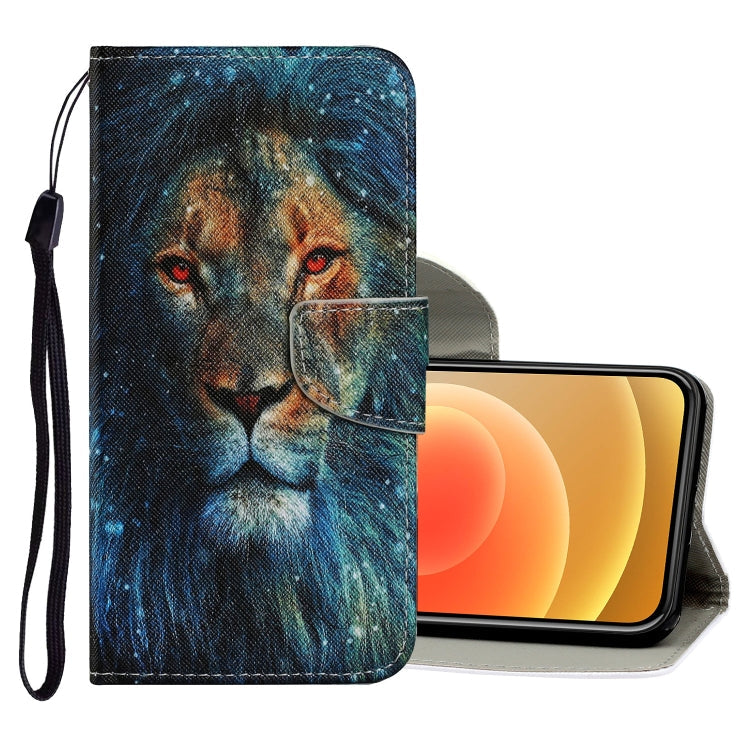 Coloured Drawing Pattern Horizontal Flip PU Leather Case with Holder & Card Slots & Wallet & Lanyard, For iPhone 12 mini
