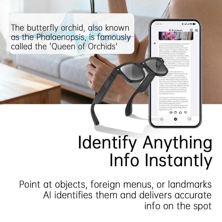 AIMB-G3 8MP Smart Voice Call AI Photo and Translation Glasses