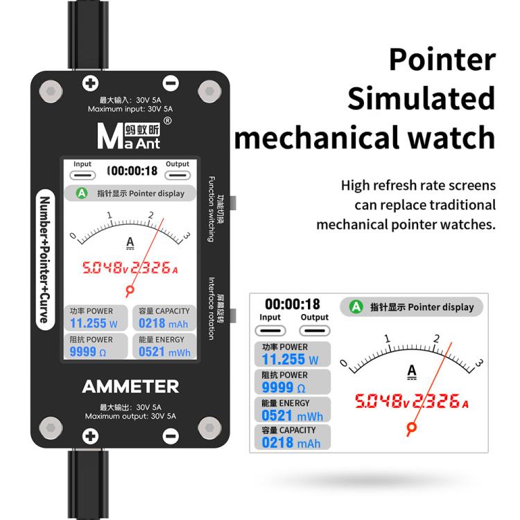 MaAnt DL-02 Intelligent Number Pointer Curve Ammeter, MaAnt DL-02