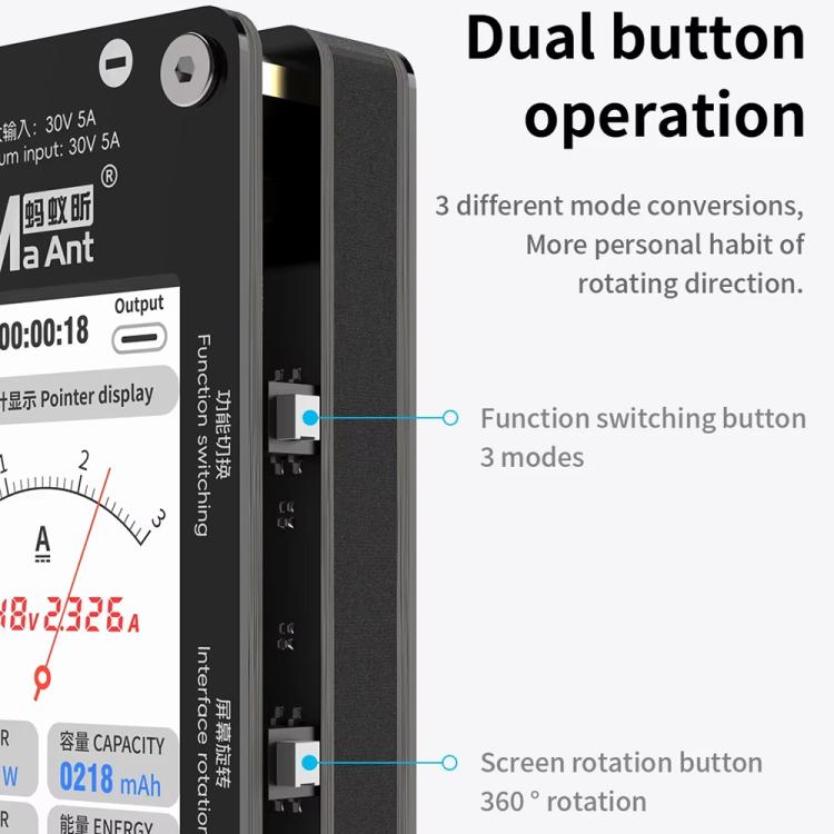 MaAnt DL-02 Intelligent Number Pointer Curve Ammeter, MaAnt DL-02