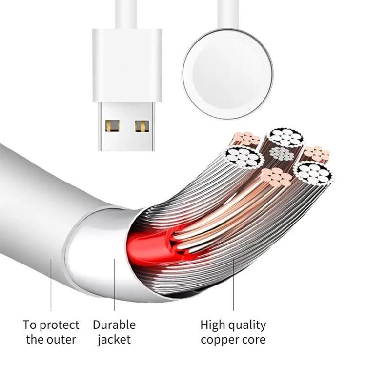 xDfind For Apple Watch Smart Watch Silicone Charging Holder and USB Charger Set, Silicone+USB (White), Silicone+USB (Black)