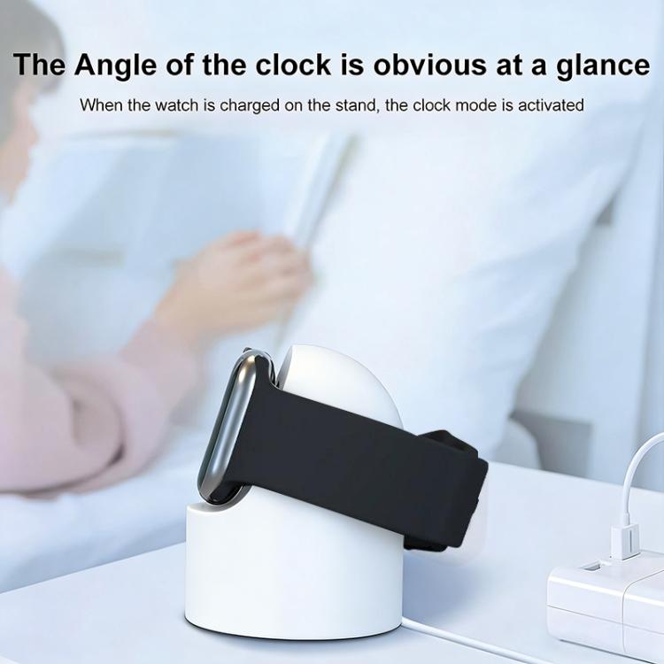 xDfind For Apple Watch Smart Watch Silicone Charging Holder and Type-C Charger Set, Silicone+Type-C (White), Silicone+Type-C (Black)
