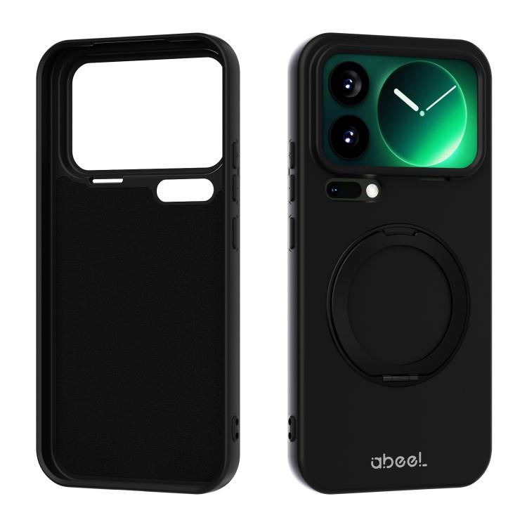 ABEEL Skin-friendly Feel Magnetic Liquid Silicone Phone Case with Holder, For Xiaomi 17T Pro 5G, For Xiaomi 17T 5G, For Xiaomi 17 Ultra, For Xiaomi 17 Pro Max