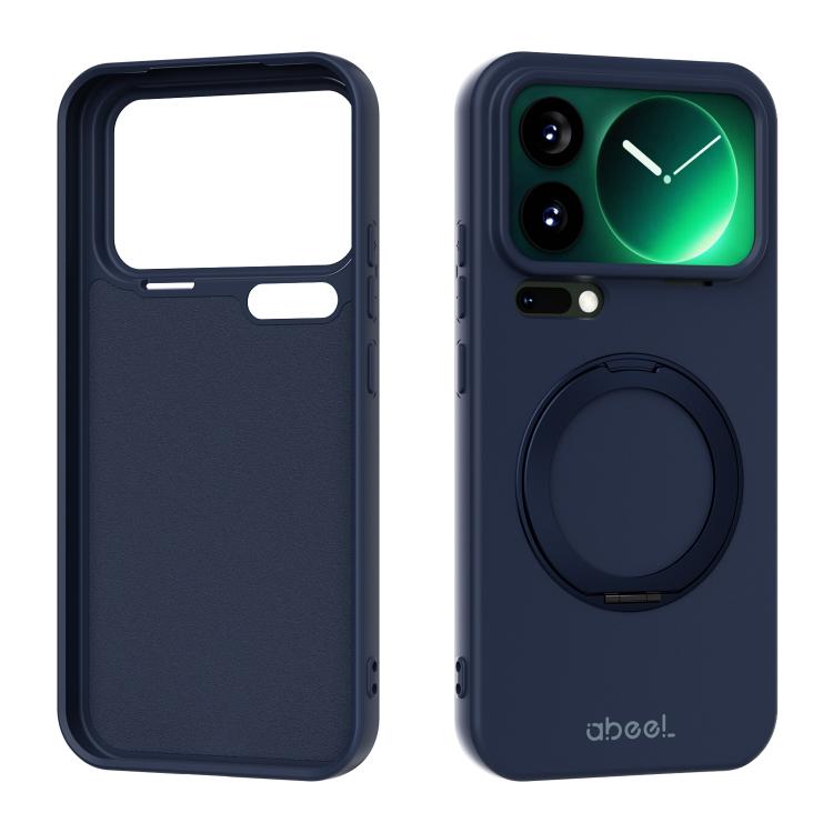 ABEEL Skin-friendly Feel Magnetic Liquid Silicone Phone Case with Holder, For Xiaomi 17T Pro 5G, For Xiaomi 17T 5G, For Xiaomi 17 Ultra, For Xiaomi 17 Pro Max