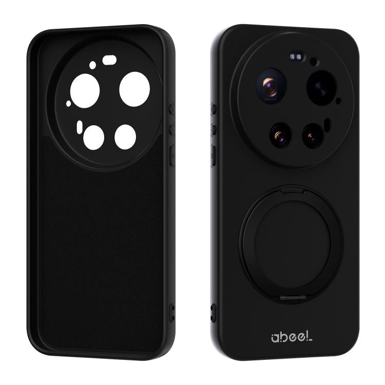 ABEEL Skin-friendly Feel Magnetic Liquid Silicone Phone Case with Holder, For Xiaomi 17T Pro 5G, For Xiaomi 17T 5G, For Xiaomi 17 Ultra, For Xiaomi 17 Pro Max