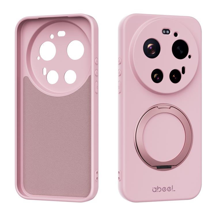 ABEEL Skin-friendly Feel Magnetic Liquid Silicone Phone Case with Holder, For Xiaomi 17T Pro 5G, For Xiaomi 17T 5G, For Xiaomi 17 Ultra, For Xiaomi 17 Pro Max