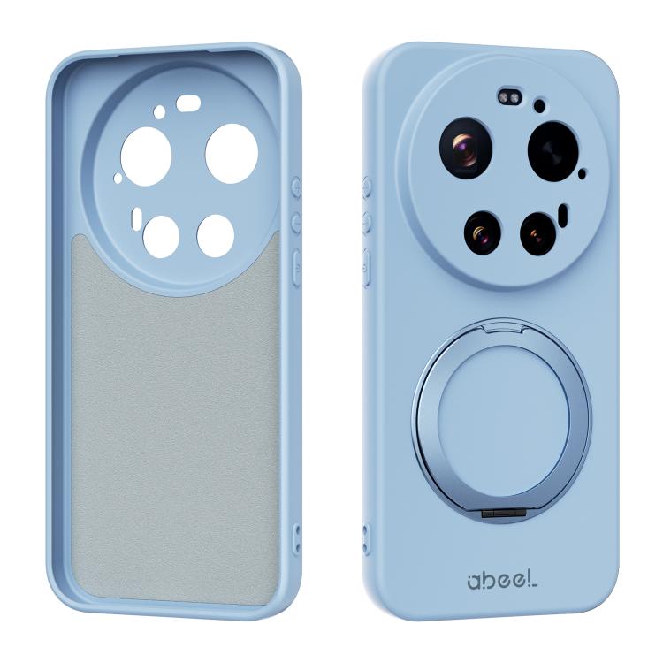 ABEEL Skin-friendly Feel Magnetic Liquid Silicone Phone Case with Holder, For Xiaomi 17T Pro 5G, For Xiaomi 17T 5G, For Xiaomi 17 Ultra, For Xiaomi 17 Pro Max