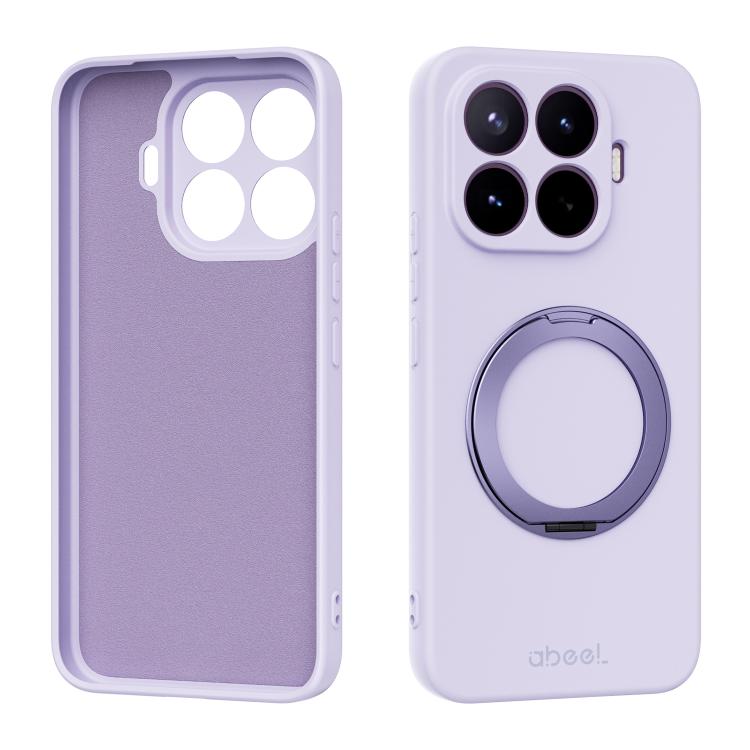 ABEEL Skin-friendly Feel Magnetic Liquid Silicone Phone Case with Holder, For Xiaomi 17T Pro 5G, For Xiaomi 17T 5G, For Xiaomi 17 Ultra, For Xiaomi 17 Pro Max