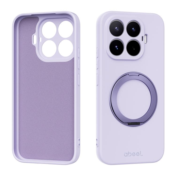 ABEEL Skin-friendly Feel Magnetic Liquid Silicone Phone Case with Holder, For Xiaomi 17T Pro 5G, For Xiaomi 17T 5G, For Xiaomi 17 Ultra, For Xiaomi 17 Pro Max