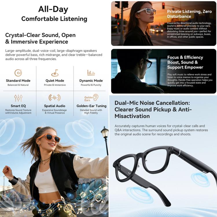 X01 Ultra Cycling Smart AI Sports Glasses 8MP HeyCyan, Six-axis Image Stabilization, Wi-Fi, BT Call, AI Voice Assistant, AI Translation