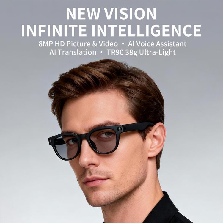 MT3 8MP Smart AI Glasses, WiFi, Touch Control, BT Call