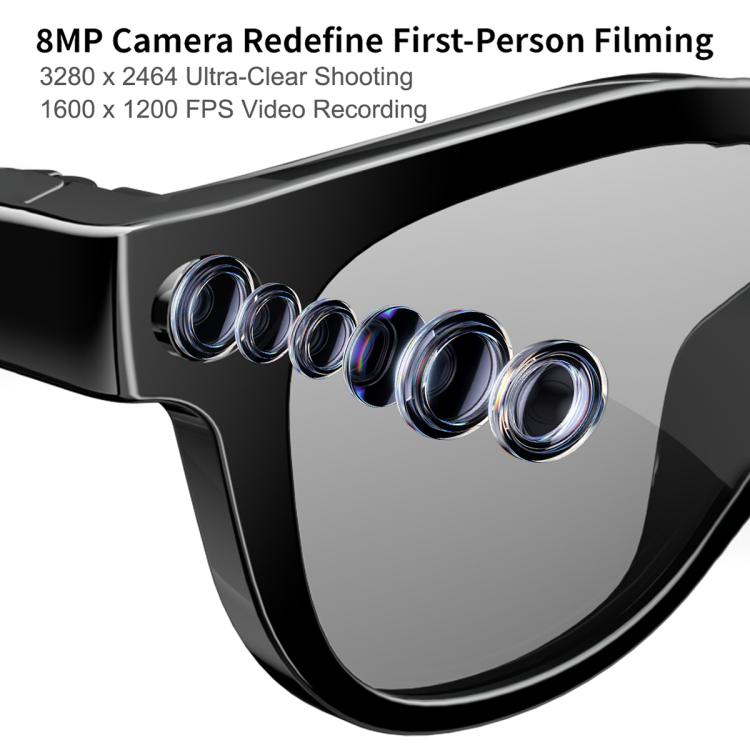 MT3 8MP Smart AI Glasses, WiFi, Touch Control, BT Call
