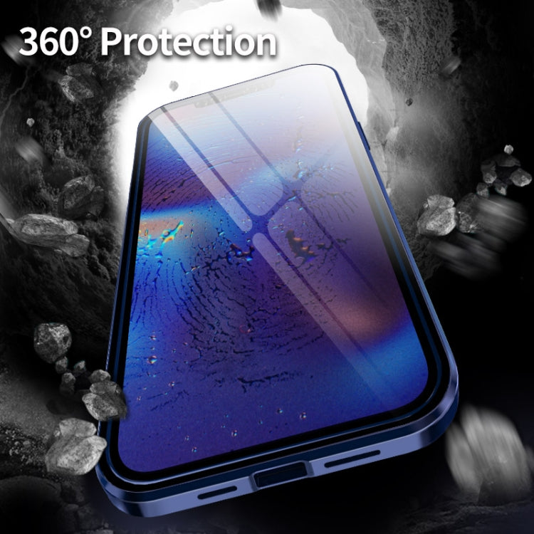 Double Sides Tempered Glass Magnetic Adsorption Metal Frame HD Screen Case, For iPhone 12 Pro Max, For iPhone 12 / 12 Pro