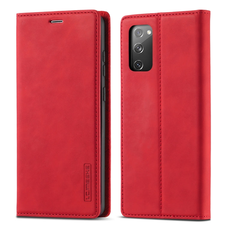 LC.IMEEKE Strong Magnetism Ultra-thin Horizontal Flip Shockproof Matte TPU + PU Leather Case with Holder & Card Slots & Wallet, For Samsung Galaxy S20, For Samsung Galaxy S20+, For Samsung Galaxy S20 Ultra, For Samsung Galaxy S20 FE