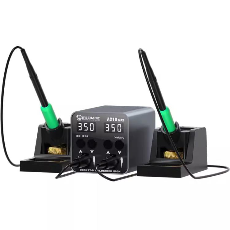 MECHANIC A210 Max Intelligent Constant Temperature Double-station Soldering Station, US Plug, EU Plug