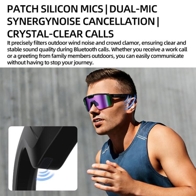Q01 Outdoor Cycling Smart AI Sports Glasses 8MP Camera
