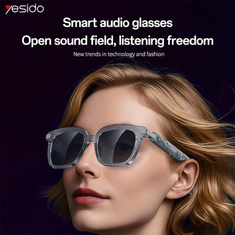 Yesido IO41 Smart Bluetooth-Compatible Glasses, IP54 Waterproof, HD Call, Open-Ear Audio Comfort, IO41