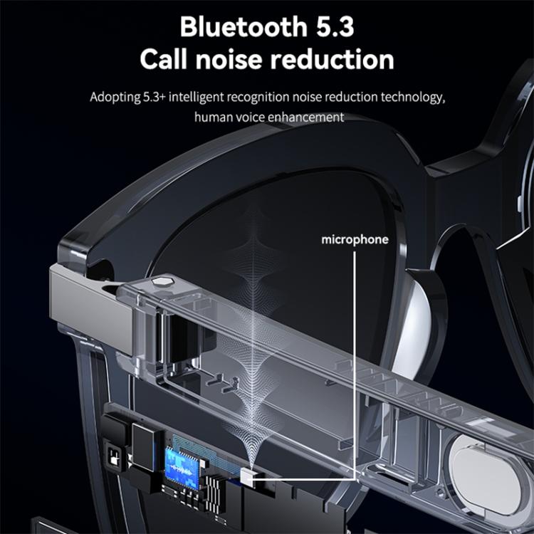 Yesido IO41 Smart Bluetooth-Compatible Glasses, IP54 Waterproof, HD Call, Open-Ear Audio Comfort, IO41