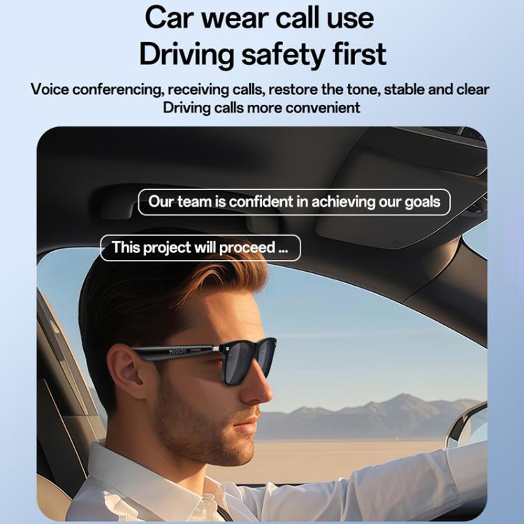 Yesido IO38 Smart Audio Glasses, Bluetooth-Compatible 5.0 Sunglasses with Hi-Fi Sound, Hands-Free Calling, Magnetic Charging & Long Battery Life, IO38