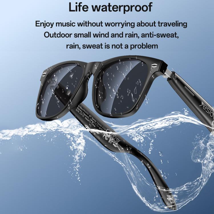 Yesido IO38 Smart Audio Glasses, Bluetooth-Compatible 5.0 Sunglasses with Hi-Fi Sound, Hands-Free Calling, Magnetic Charging & Long Battery Life, IO38