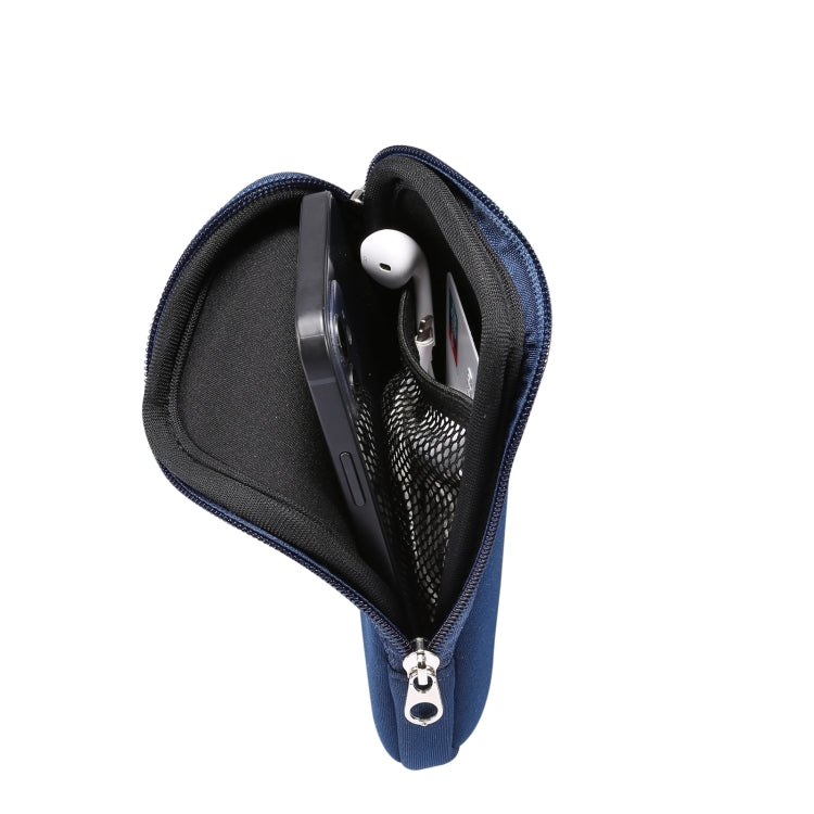 Universal Elasticity Zipper Protective Case Storage Bag with Lanyard For iPhone 12 mini / 4.7-5.4 inch Smart Phones, For iPhone 12 mini
