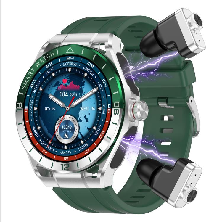 T95E 1.52-inch Display 2-in-1 Smart Sports Watch TWS Bluetooth Earphones