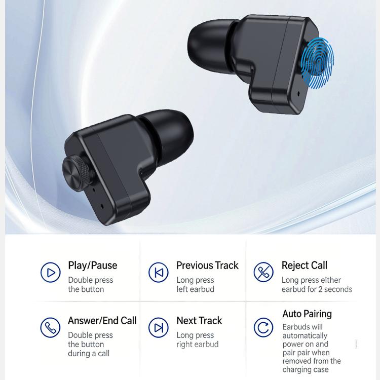 T95E 1.52-inch Display 2-in-1 Smart Sports Watch TWS Bluetooth Earphones