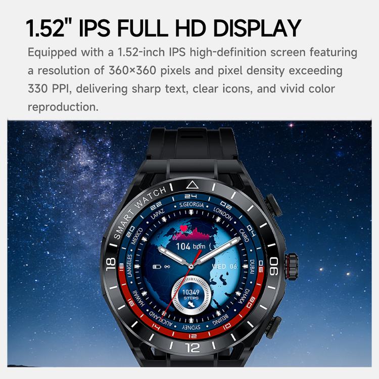 T95E 1.52-inch Display 2-in-1 Smart Sports Watch TWS Bluetooth Earphones