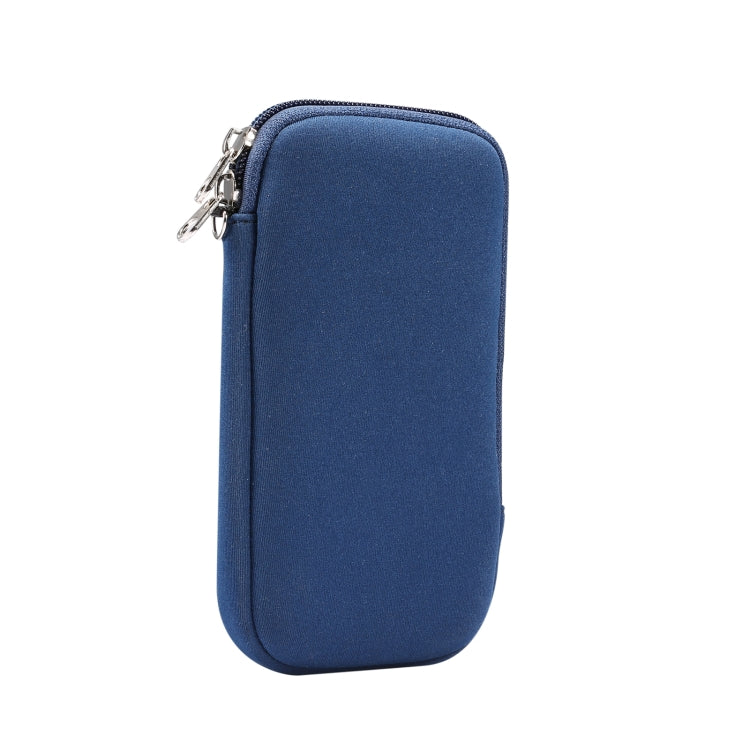Universal Elasticity Zipper Protective Case Storage Bag with Lanyard For iPhone 12 Pro Max / 6.7-6.9 inch Smart Phones, For iPhone 12 Pro Max