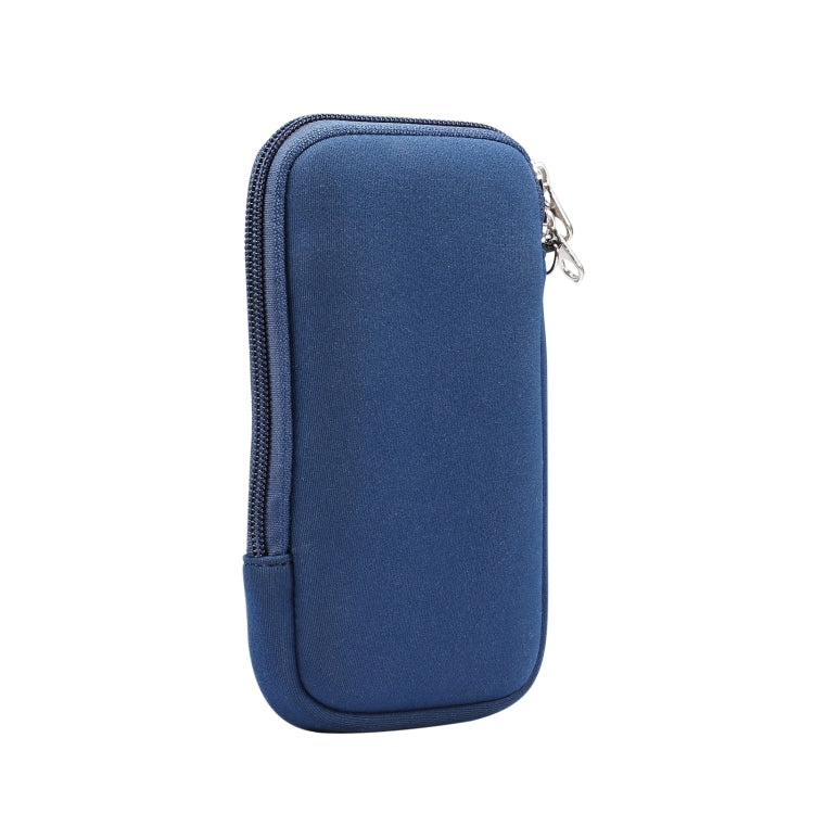 Universal Elasticity Zipper Protective Case Storage Bag with Lanyard For iPhone 12 Pro Max / 6.7-6.9 inch Smart Phones, For iPhone 12 Pro Max