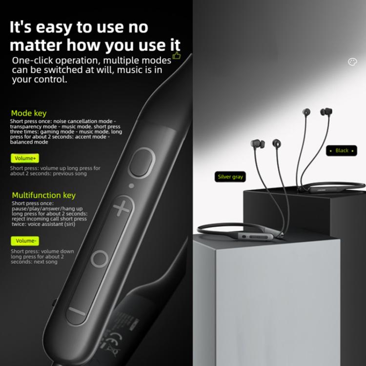 Langsdom BS21 Long Battery Life Magnetic Switch Neckband Bluetooth Headphones