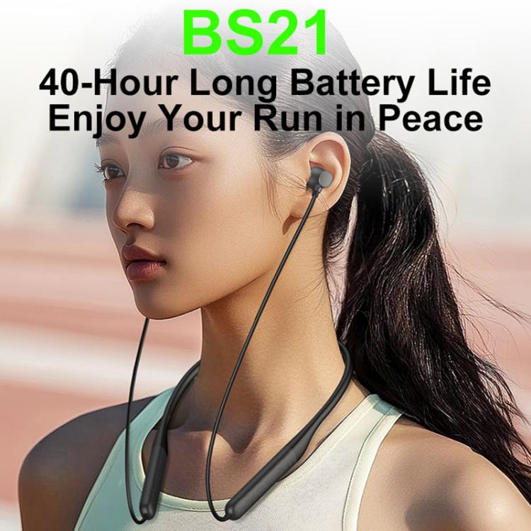 Langsdom BS21 Long Battery Life Magnetic Switch Neckband Bluetooth Headphones