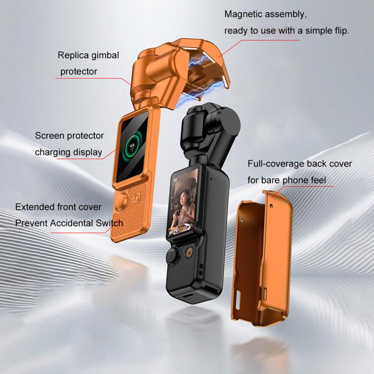 GKK Gimbal Cover Camera Protector Screen Body Magnetic Full Cover, For DJI OSMO Pocket 3 Body Full Cover