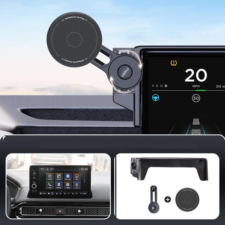 Car Screen Magnetic Phone Holder Mount with Extension Arm, For Honda 11th Gen Civic / Integra 2022-2025, For Honda XR-V 2023-2024 / Vezel 2023, For Honda ZR-V 2022-2023 / HR-V 2023, For Honda Accord 2018-2022 10.25 inch Screen                          ...