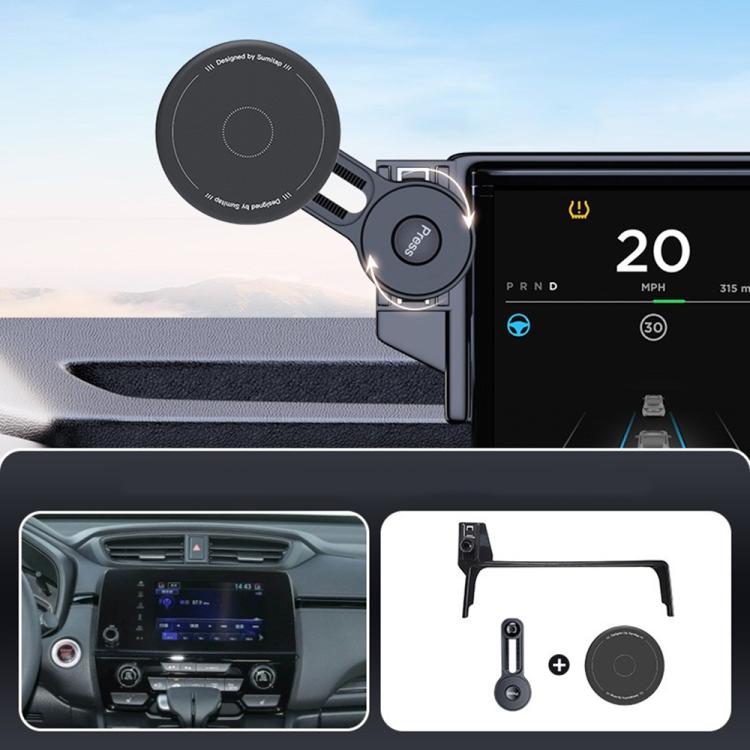 Car Screen Magnetic Phone Holder Mount with Extension Arm, For Honda Accord 2023-2025, For Honda 10th Gen Civic 2016-2021, For Honda CR-V / Breeze 2017-2022, For Honda CR-V / Breeze 2023