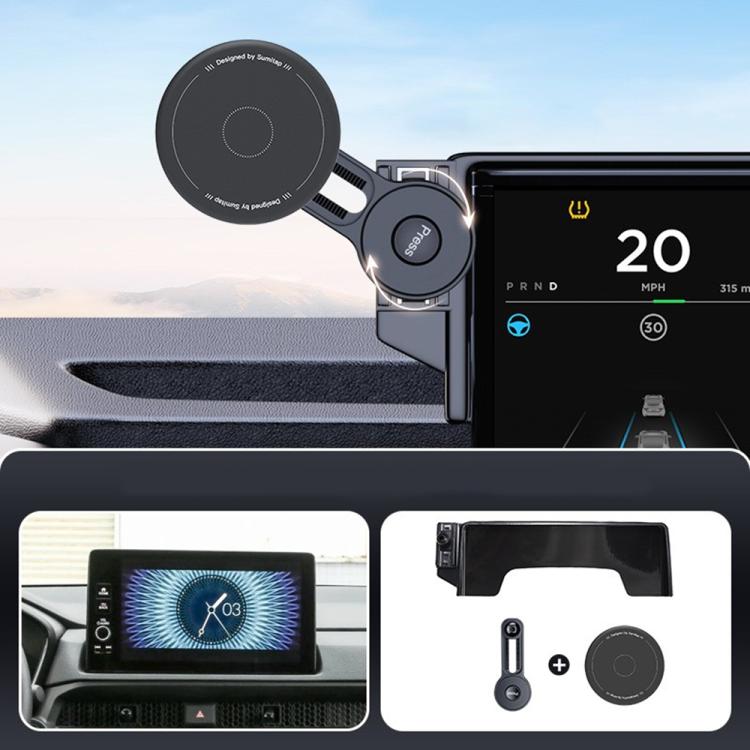 Car Screen Magnetic Phone Holder Mount with Extension Arm, For Honda Accord 2023-2025, For Honda 10th Gen Civic 2016-2021, For Honda CR-V / Breeze 2017-2022, For Honda CR-V / Breeze 2023