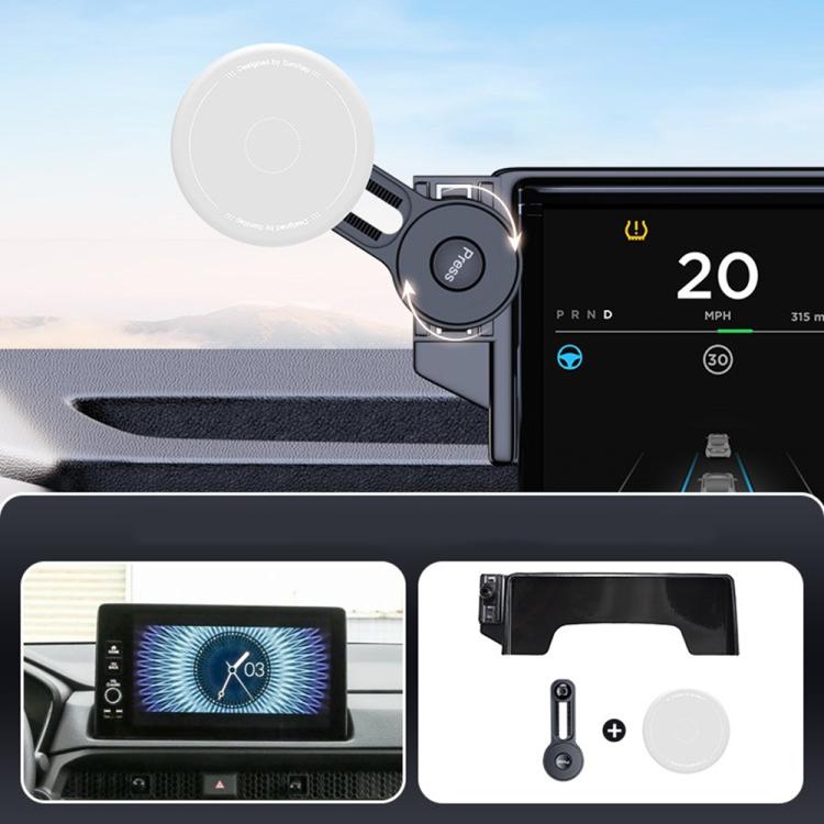 Car Screen Magnetic Phone Holder Mount with Extension Arm, For Honda Accord 2023-2025, For Honda 10th Gen Civic 2016-2021, For Honda CR-V / Breeze 2017-2022, For Honda CR-V / Breeze 2023
