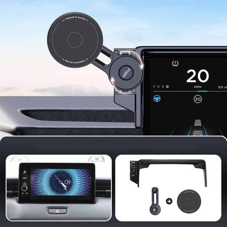 Car Screen Magnetic Phone Holder Mount with Extension Arm, For Honda 11th Gen Civic / Integra 2022-2025, For Honda XR-V 2023-2024 / Vezel 2023, For Honda ZR-V 2022-2023 / HR-V 2023, For Honda Accord 2018-2022 10.25 inch Screen                          ...
