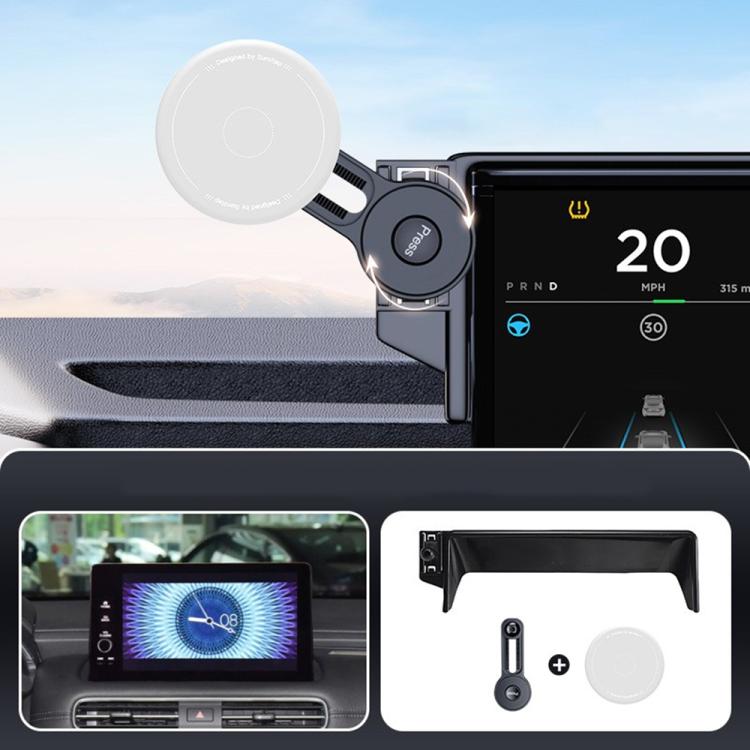 Car Screen Magnetic Phone Holder Mount with Extension Arm, For Honda 11th Gen Civic / Integra 2022-2025, For Honda XR-V 2023-2024 / Vezel 2023, For Honda ZR-V 2022-2023 / HR-V 2023, For Honda Accord 2018-2022 10.25 inch Screen                          ...