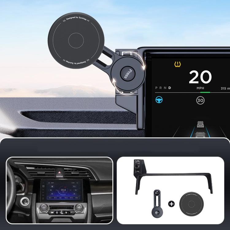 Car Screen Magnetic Phone Holder Mount with Extension Arm, For Honda Accord 2023-2025, For Honda 10th Gen Civic 2016-2021, For Honda CR-V / Breeze 2017-2022, For Honda CR-V / Breeze 2023