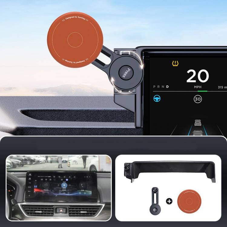Car Screen Magnetic Phone Holder Mount with Extension Arm, For Honda 11th Gen Civic / Integra 2022-2025, For Honda XR-V 2023-2024 / Vezel 2023, For Honda ZR-V 2022-2023 / HR-V 2023, For Honda Accord 2018-2022 10.25 inch Screen                          ...
