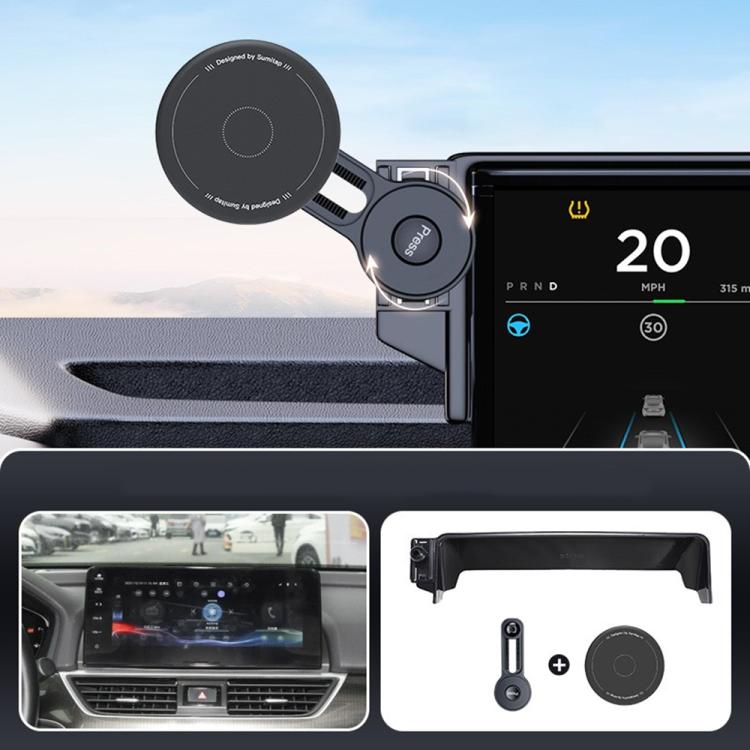Car Screen Magnetic Phone Holder Mount with Extension Arm, For Honda 11th Gen Civic / Integra 2022-2025, For Honda XR-V 2023-2024 / Vezel 2023, For Honda ZR-V 2022-2023 / HR-V 2023, For Honda Accord 2018-2022 10.25 inch Screen                          ...