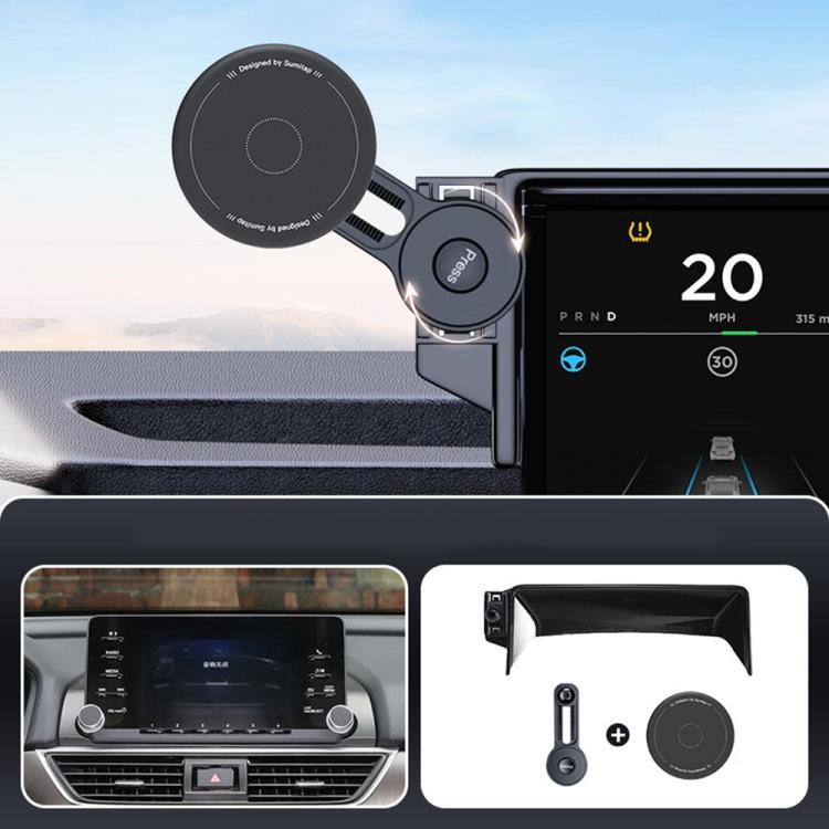 Car Screen Magnetic Phone Holder Mount with Extension Arm, For Honda 11th Gen Civic / Integra 2022-2025, For Honda XR-V 2023-2024 / Vezel 2023, For Honda ZR-V 2022-2023 / HR-V 2023, For Honda Accord 2018-2022 10.25 inch Screen                          ...