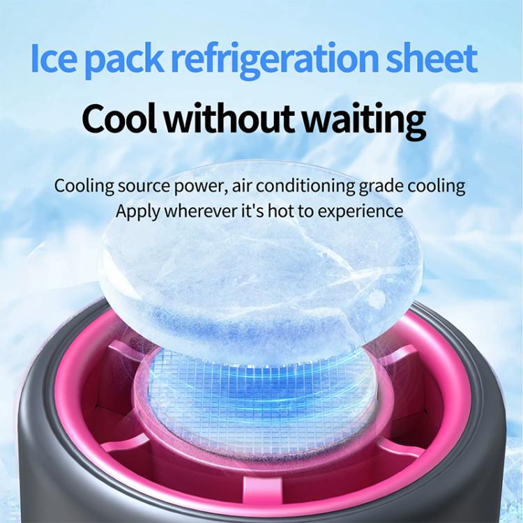 HX-F386 Mini Folding High Speed Cooling Fan with Digital Display