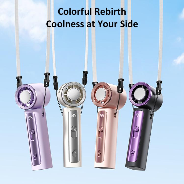 Y33 Mini Handheld Cooling Fan with Digital Display