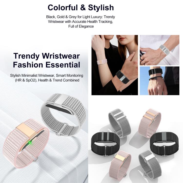 S01 Screenless Fitness Tracker Health Band, 24-Hour Precise Heart Rate Monitoring, Multiple Sports Modes, IP68 Waterproof, Sleep Monitor